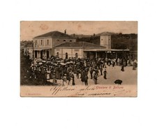 BELLUNO LA STAZIONE VIAGGIATA 1903 FP