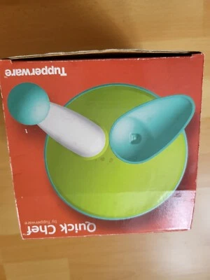 NEU! TUPPERWARE D98 QUICK-CHEF 1 L ZERKLEINERER KÜCHENMASCHINE HELLGRÜN - Bild 1 von 3