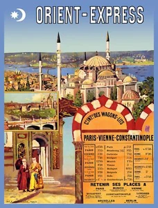 4028. Póster Decorativo. Diseño Interior Habitación Hogar Arte Pared. Tren. Orient Express - Imagen 1 de 1
