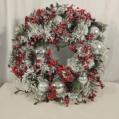 National Tree Company Artificial Christmas Wreath Green Evergreen Decorated - Image 1 of 4