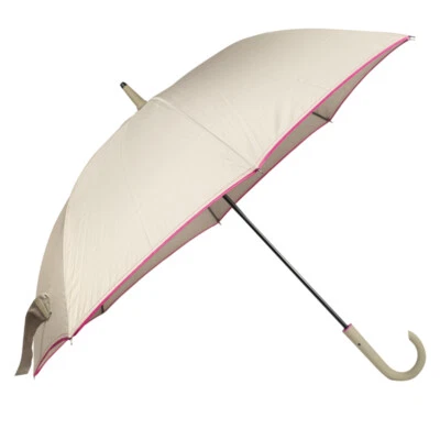 🌂OMBRELLO ANTIVENTO GRIGIO FUCSIA 94CM PUNTA ROTONDA ERGONOMICO RESISTENTE 6120 - Immagine 1 di 4