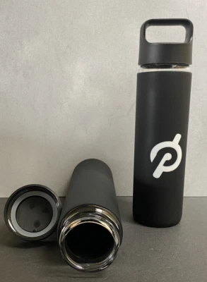 Lot Of 2 — Peloton Glass Water Bottle - 16oz - Black - Non Slip Silicone - Image 1 of 3