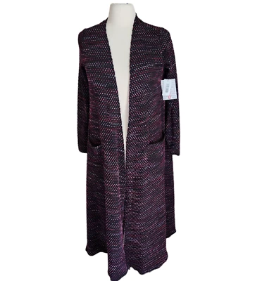 Cárdigan LuLaRoe Sarah Talla Pequeña Suéter Plumero Rojo Rosa Lunares Nuevo con Etiquetas Foto 1 de 4