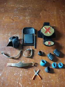 WRESTLING FIGURE ACCESSORY LOT BELT SHEARS CHAIR VEST WWE WWF WCW TNA HASBRO  - Picture 1 of 6