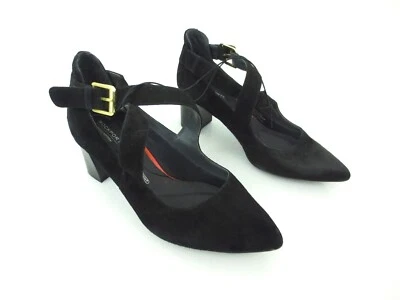 Zapato de salón Rockport Total Motion Salima Cross para mujer negro gamuza talla 5,5 [A39] Foto 1 de 4