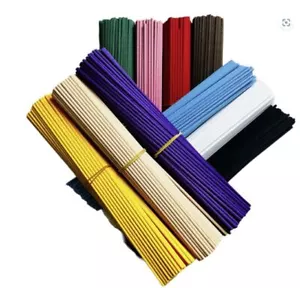 Fibre Reed Fragrance Oil Diffuser Replacement Sticks Straight- 24cms - 20 Colors - Picture 1 of 30
