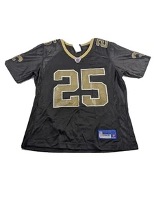 Vintage NFL Reebok Black M Jersey Orleans Saints #25 Reggie Bush  - Picture 1 of 9