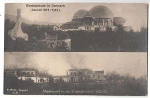 Dornach,Brand Erste Goetheanum Anthroposophie Architektur Rudolf Steiner 1922 - Picture 1 of 2