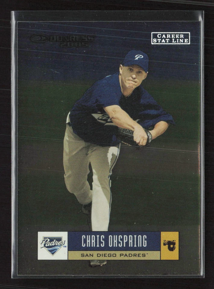 2005 Donruss #311 Chris Oxspring Stat Line Career #/332 San Diego Padres (JT) - Image 1 of 2