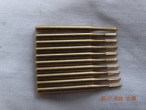 x10 Miniatur Hartmetall Bohrer Zinn FG 0S2 Taper Round End 1/16 Schaft Neu - Bild 1 von 1
