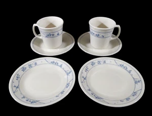 Corning Corelle First of Spring 2 Tassen mit Untertassen & 2 Brot-/Dessert-/Beilagenteller - Bild 1 von 14