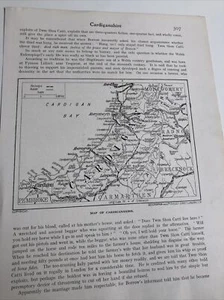 1923: Map Of Cardiganshire County St David’s College Lampeter Original Print - Picture 1 of 11