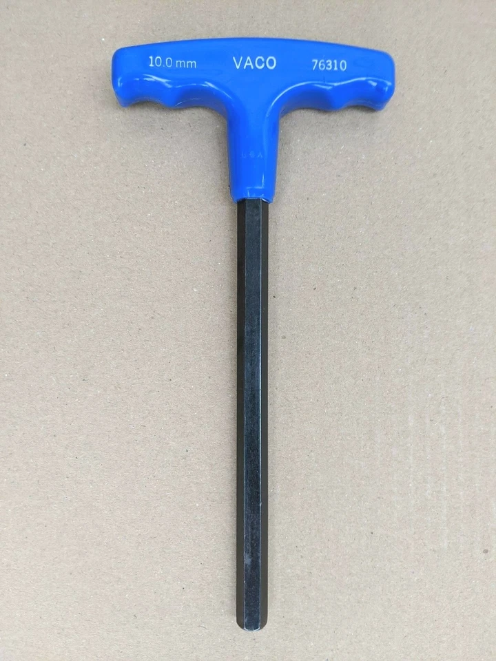 VACO 10MM T-HANDLE HEX KEY MADE IN U.S.A NEW BUT OLD STOCK - Image 1 of 1