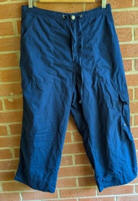 Women’s Capri Pants Sz 14 Cargo Pocket Wide Leg Comfy Vintage Capsule Relaxed - Image 1 of 4
