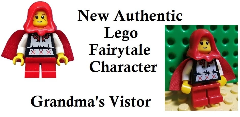 LEGO Minifigure Red Hood Girl Fairy Tale Grandma's House Visitor Wolf Storybook - Image 1 of 1
