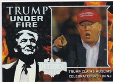 2016 Decision Under Fire Blue Donald Trump #TUF7 SILVER FOIL