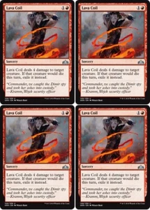 MTG - 4x LAVA COIL - Guilds of Ravnica (U) - Picture 1 of 1