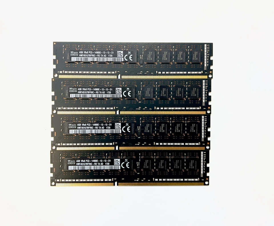 Apple Original 16GB (4x4GB) RAM kit DDR3 1866MHz PC3-14900E for Mac Pro 2013 6,1 - Image 1 of 1