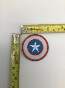 Star Shield Patch Embroidered Iron On 2 Inches - Picture 1 of 2