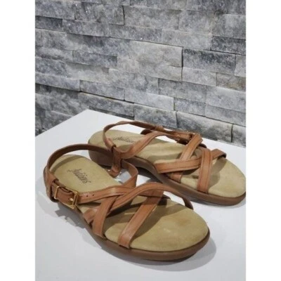 AUDITIONS LEATHER SANDALS COLOR BROWN SIZE 6.5 - Image 1 of 4