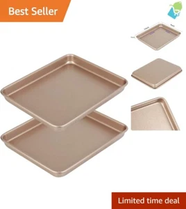 Durable 11x9 Nonstick Baking Sheets - Ideal for Healthy Baking & Easy Cleanup - Picture 1 of 10