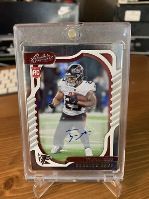 2022 Panini Absolute Tyler Allgeier Rc Autograph #198 Falcons Rookie Signature - Image 1 of 2