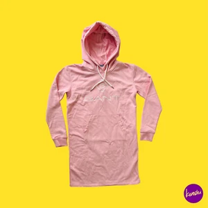GANT Women's Lock Up Hoodie Dress, Pull Over, Pouch Pockets, Pink, Small - Picture 1 of 4