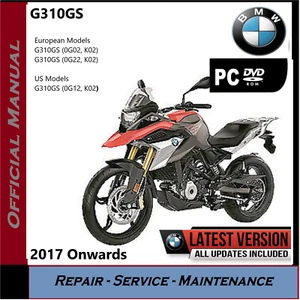 BMW G310GS G310 GS Workshop Service Repair Manual Version 2017 Onwards DVD - Picture 1 of 7