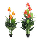 Extra Large Artificial Blossom Tree Canna Fake Potted Plant Indoor Outdoor Decor