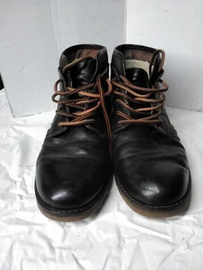 Aldo Mens Sz 12 Leather Lace Up Boots Brown - Picture 1 of 6