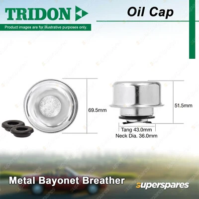 Tridon Oil Cap for Ford Bronco Cortina F250 Falcon XA XB XC XD XE XF LTD FC FD - image 1 of 4
