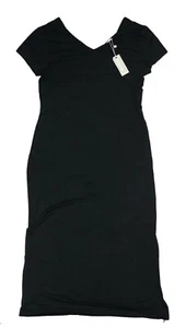 Ink+Ivy Solid Color V-Neck Longer Length Sleepshirt Pajama Top M NWT Black - Picture 1 of 1