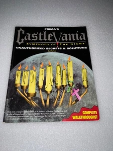 Castlevania Symphony Of The Night Prima Unauthorized Secrets Strategy Guide vgc - Picture 1 of 22
