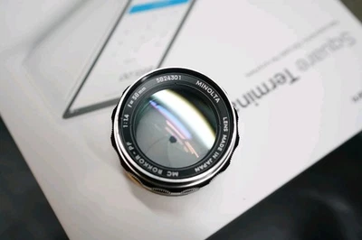 Lente Minolta MC Rokkor-pf 58mm F1.4 limpa - Imagem 1 de 4