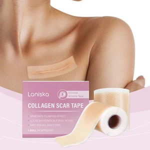 Nastro cicatrice collagene fogli cicatrici rotolo nastro per pelli sensibili viso rughe - Foto 1 di 10