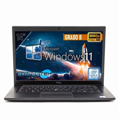 DELL 7490 14" i5 8th WINDOWS 11 PRO 4GB 240GB COMPUTER PORTATILE PC LAYOUT ITA - Immagine 1 di 4