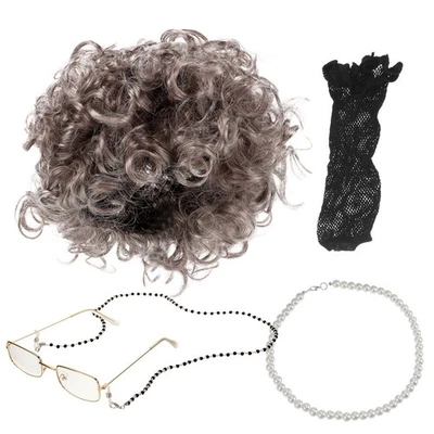 Grandma Accessories for Kids Wigs Women Party Cosplay Grandmother - Image 1 of 4