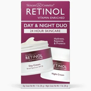 Retinol DAY & NIGHT DUO Vitamin Enriched Cream - SPF 20, 24 Hour Skincare, 1 oz - Picture 1 of 1