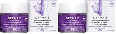 Derma E Advanced Peptides and Vegan Flora-Collagen™ Cryo-Gel Mask (Pack de 2) Foto 1 de 4