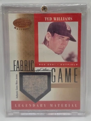 Ted Williams -BOS- 2001 Leaf Certified Legendary Materials Game-Worn Jersey - Image 1 of 3