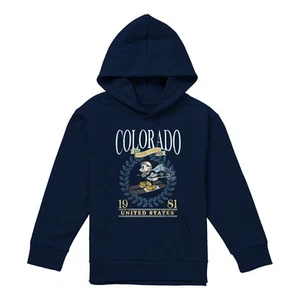 Mickey Mouse Colorado Ski Kids Hoodie, Navy, 5-13 Years - Picture 1 of 4