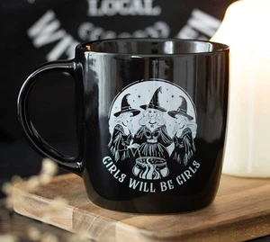 Girls Will Be Girls - Black Witch Mug - 330ml - Brand New & Boxed - Picture 1 of 2