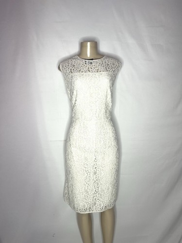 OFF WHITE GUAINA SMANICATA IN PIZZO HUGO BOSS OFF WHITE TAGLIA 16