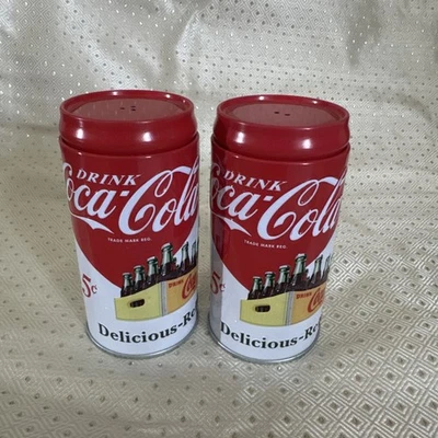 Juego de sal y pimienta de lata COCA-COLA Foto 1 de 4