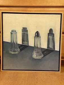Dennis Duong "Salz & Pfefferstreuer" Stillleben Fine Art Öl auf Karton 26x26 - Bild 1 von 14