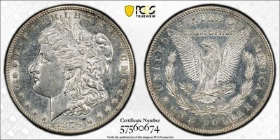 1879-S Reverse of 1878 Morgan Silver Dollar PCGS AU 53 #0674 - Image 1 of 4