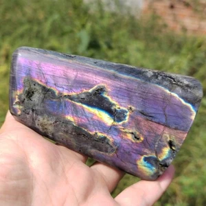 280g Top Natural Labradorite Mineral Specimen Quartz Crystal Reiki Repair Gems - Picture 1 of 13