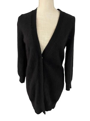 Cárdigan suéter para mujer Rachel Roy mezcla de pelo de conejo botones dorados grandes Foto 1 de 4