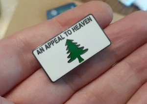 AN APPEAL TO HEAVEN LAPEL PIN enamel pine tree patriotic flag hat badge pinback - Picture 1 of 2
