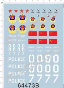 Calcomanía deslizante de agua modelo de bandera estrella roja roundel universal de China ejército PLA 81 - Imagen 1 de 1